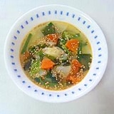 ☆たっぷり野菜のピリ辛中華スープ☆